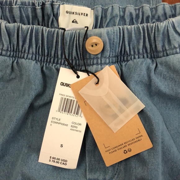 Quiksilver Womens Free Spirits Community Elasticized Pants - Picture 2 of 8